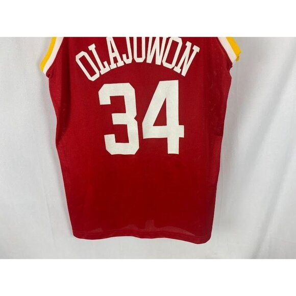 Houston Rockets Champion NBA Hakeem Olajuwon Vintage Men's 44 - Picture 11 of 11